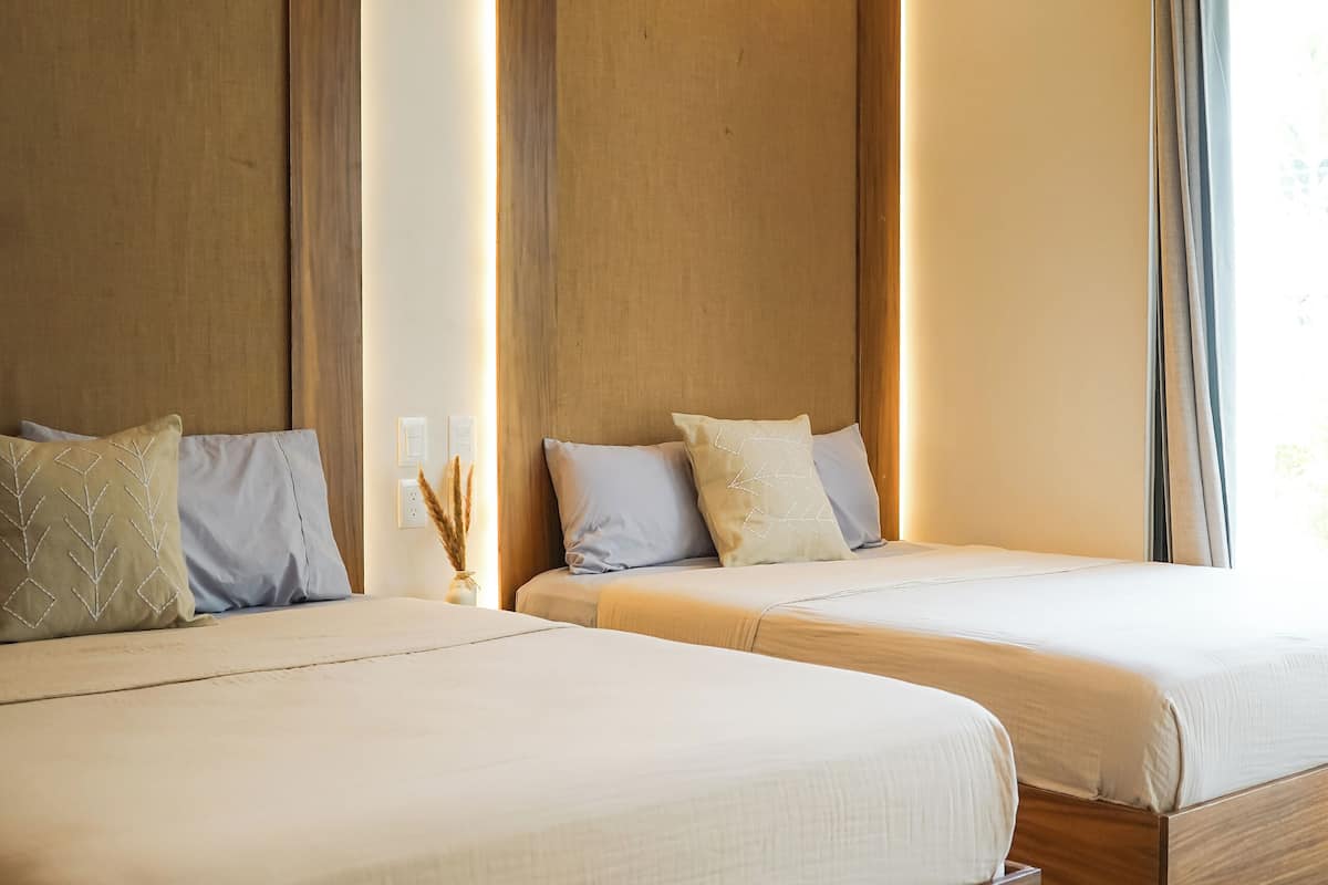 Apartemen Comfort, 1 kamar tidur, balkon | 1 kamar tidur, Wi-Fi gratis, dan seprai linen