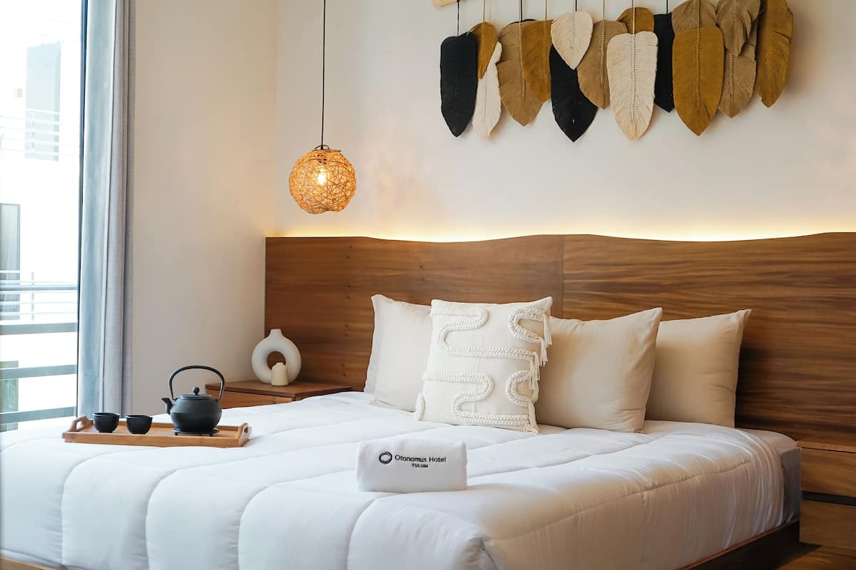 Departamento Deluxe, 2 habitaciones, alberca privada, vista al valle | 1 habitación, decoración personalizada, wifi gratis y ropa de cama