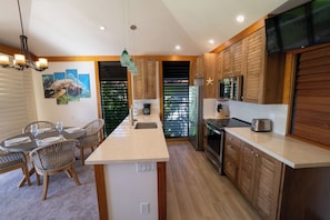 Fridge, microwave, oven, stovetop - Kiahuna 163 ~ Ocean View ~ Poipu Beach ~ Great Location ~ AC ~ All Fees Included (Koloa)