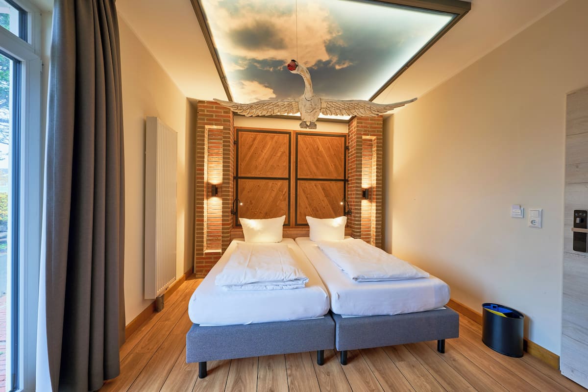 2-Raum 4er Zimmer mit Etagenbett | 隔音、免費 Wi-Fi、獨特裝修、床單