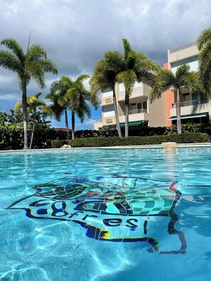 Outdoor pool - Famous Beach apt/3 Pools/recreational areas/near Combate beach, Boqueron, Buye (Cabo Rojo)
