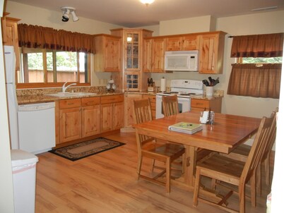 Moose Traks 
Come stay in Downtown Red Lodge,  2 blocks from Broadway Street