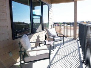 Deluxe Apartment, City View | Terrace/patio