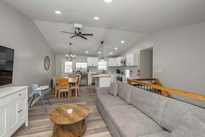 House, Multiple Beds, Hot Tub, Garden View (The Restful Ark) | Living area | 42-inch flat-screen TV with digital channels - The Restful Ark (Crittenden)