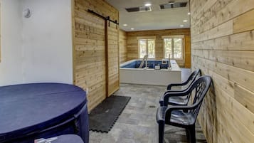 Indoor pool, a heated pool
