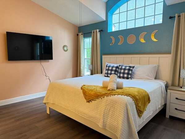 4 室のベッドルーム、アイロン / アイロン台、WiFi、ベッドシーツ