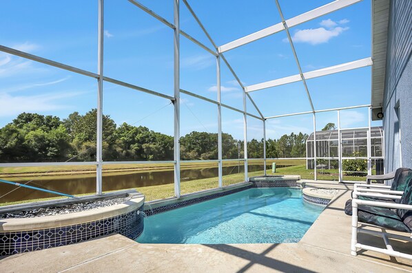 A heated pool