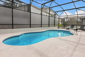 A heated pool