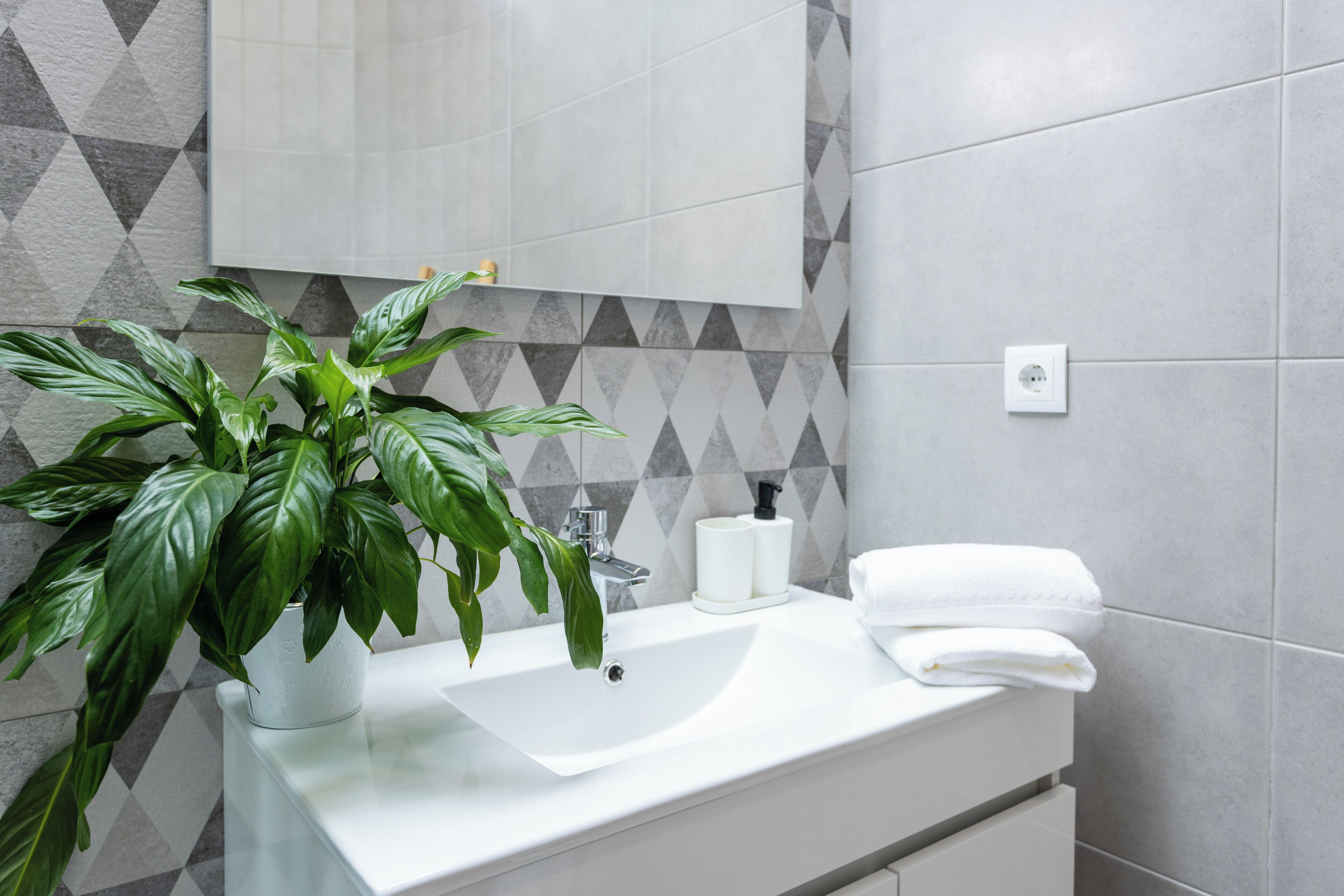 Miljøvennlige toalettsaker, hårføner, håndklær og såpe