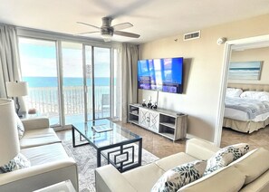 2 bedrooms, iron/ironing board, free WiFi, bed sheets - 5-Star Beachfront Condo at Pelican Beach Resort, Stunning views from 19th floor! (Destin)