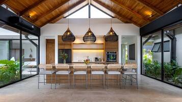 Villa, 4 Bedrooms, Ocean View | Private kitchen | Espresso maker, coffee/tea maker, electric kettle
