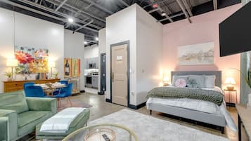 1 chambre, fer et planche Ă  repasser, Wi-Fi gratuit, draps fournis