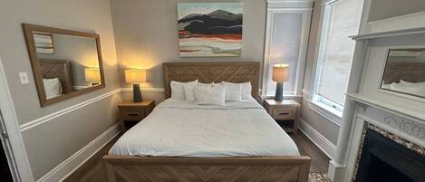 1 makuuhuone, silitysrauta/-lauta, vauvan matkasänky, Wi-Fi