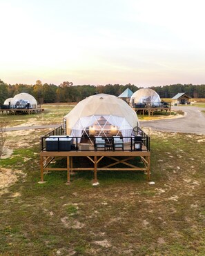 Exterior - Modern Geodesic Dome: Hot Tub, Seclusion, & Lake Views (Cedar Bluff)