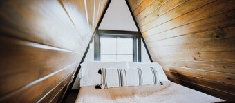 Lake Front Modern A-Frame Cabin: Hot Tub, TV, & Lake Views