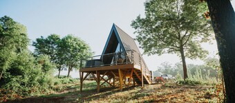 Lake Front Modern A-Frame Cabin: Hot Tub, TV, & Lake Views