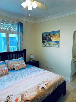 2 bedrooms, in-room safe, iron/ironing board, travel crib