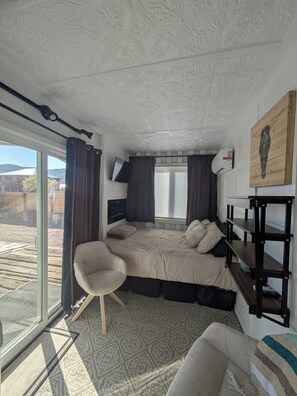 1 غرفة نوم وواي فاي وملاءات أسرّة