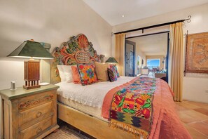 2 bedrooms, desk, iron/ironing board, travel crib