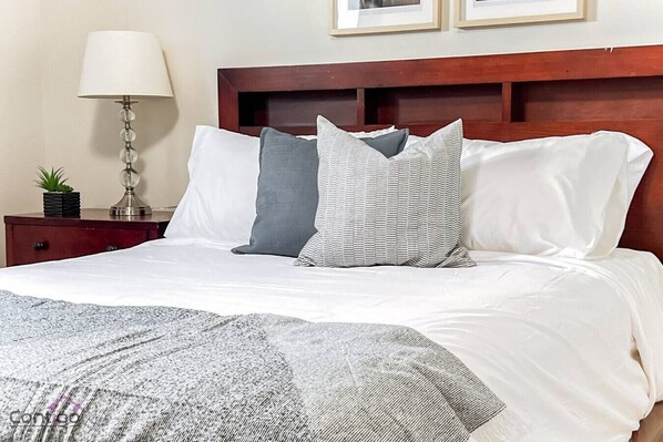 1 bedroom, desk, iron/ironing board, travel cot