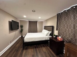 2 bedrooms, iron/ironing board, WiFi, bed sheets