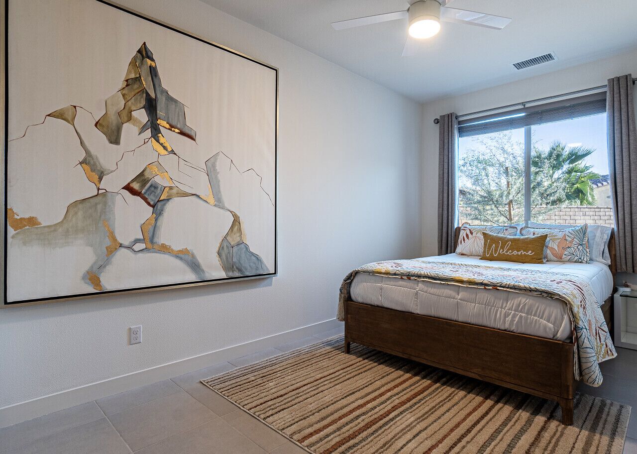 2 bedrooms, desk, iron/ironing board, travel crib
