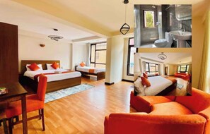 Unclassified image, 5 of 7, button - Spacious large family room with two beds and sofa (Kathmandu)