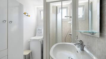 Shower, hair dryer