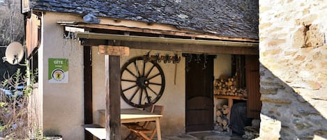 屋外ダイニングエリア