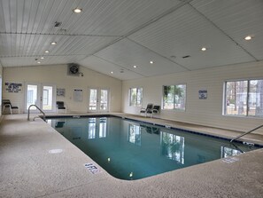 Indoor pool, a heated pool