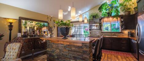 Microwave, oven, stovetop, dishwasher