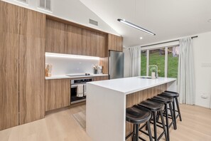 Fridge, microwave, oven, stovetop - Beaver Lodge at Carter Bridge Estate (Freehold)