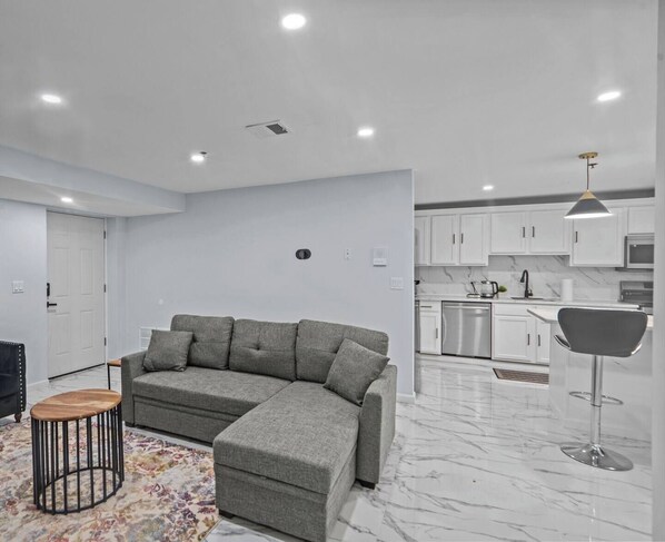 Living area - The Luxurious loft self checking
(Newark)