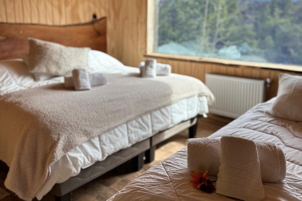 Habitació triple superior, vistes al riu