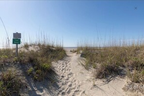 On the beach - New Listing! Tidewater Ocean View! Steps from the Beach! Screened in Porch!  (Isle of Palms)