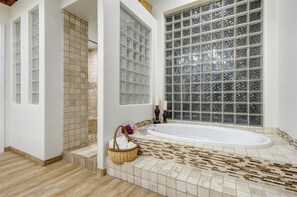 Shower, hair dryer, towels, soap - Luxury 4Bdrm-GREAT Yd -Pool & Spa- Quiet Location!!! (Scottsdale)