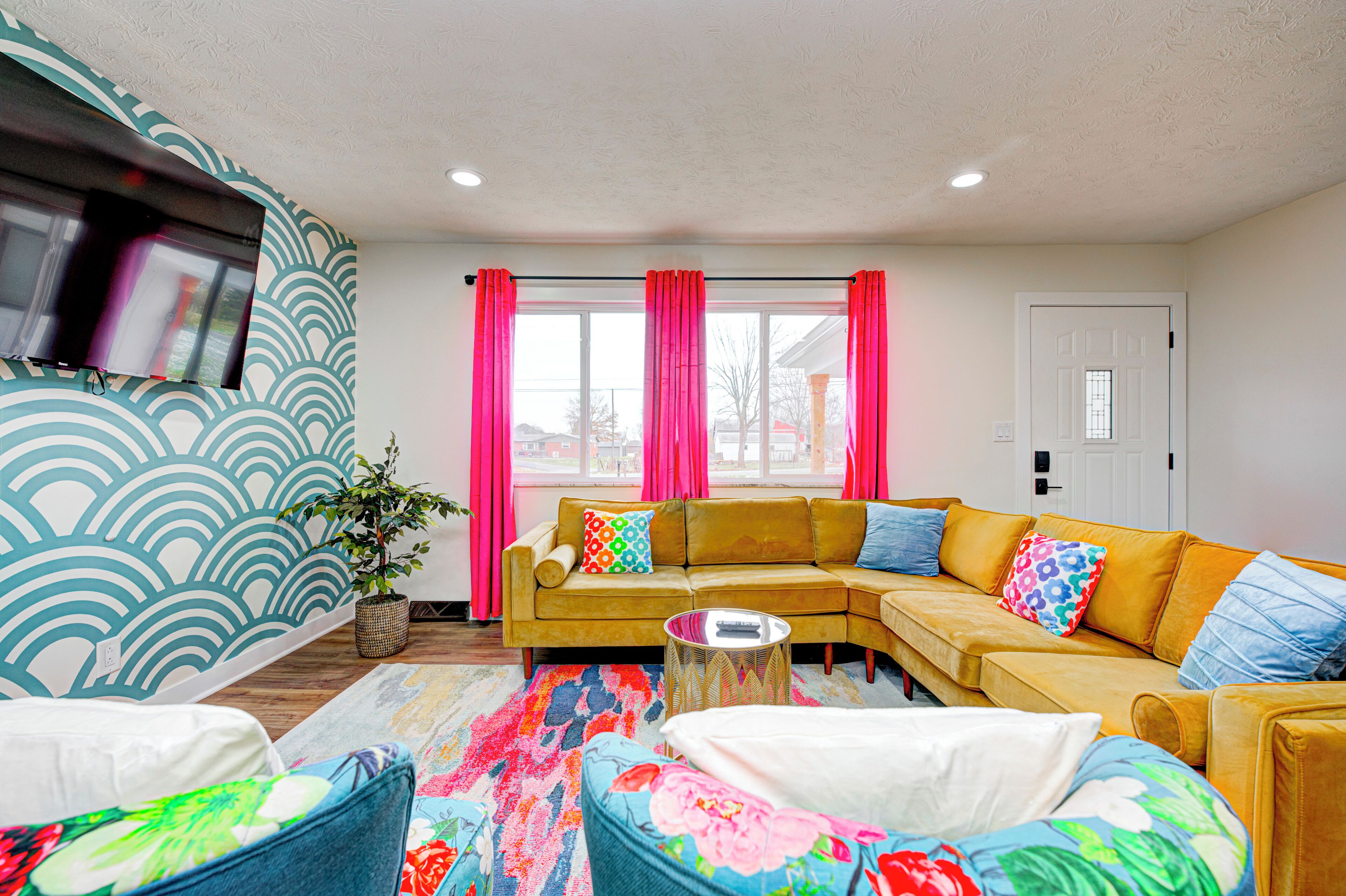 TV connectée, cheminée