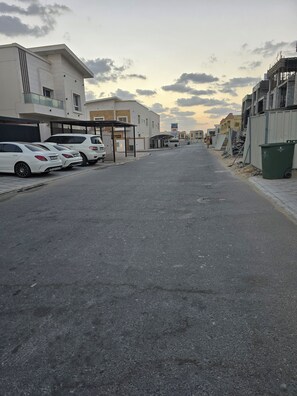 Third-party on-site parking, electric car charging point