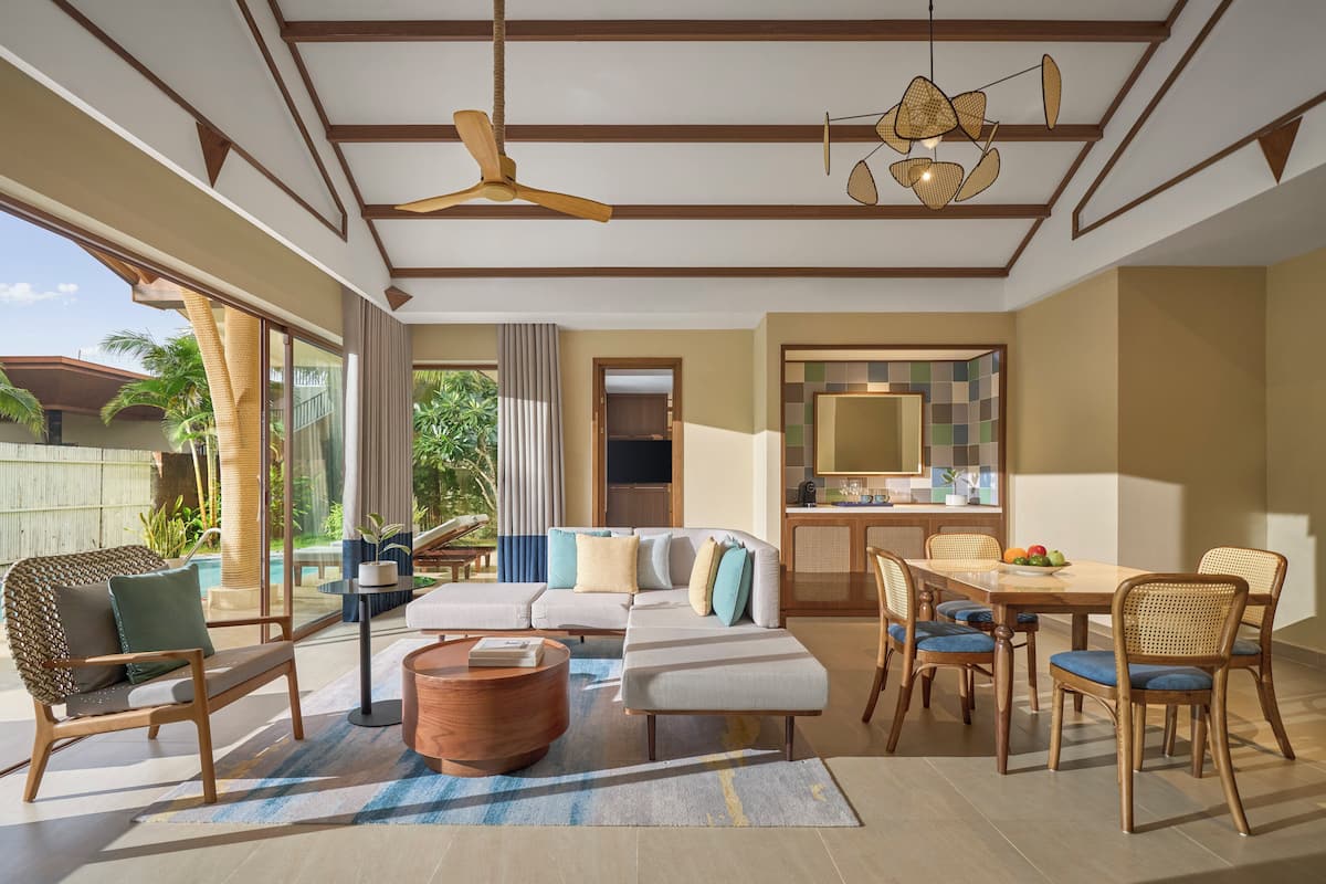 Villa, 2 Bedrooms (Dining, Outdoor Private Pool) | Minibar, in-room safe, blackout drapes, iron/ironing board