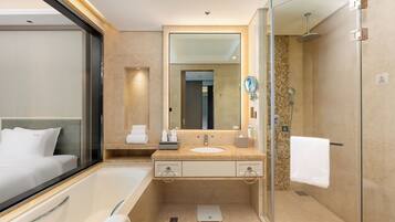 Standard Room, 2 Double Beds | Bathroom