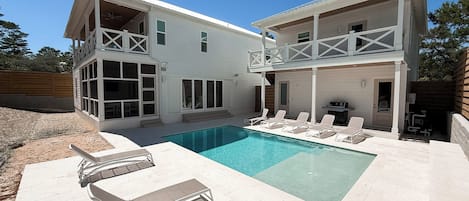 Et oppvarmet basseng