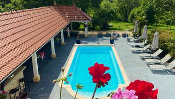 Una piscina riscaldata