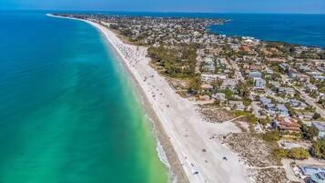 Sun loungers, beach towels