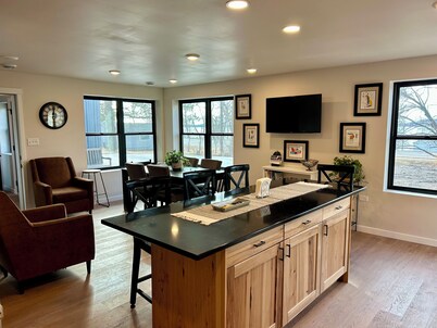 Brand New Pelican Lake Dream Home with 100 ft Private Shoreline! Walk to Zorbaz!
