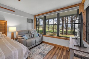 Téléviseur connecté, lecteur de DVD, livres, sélection de films