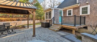 Family-Friendly Home Near Beach with Fenced Yard | Fire Pit, Three Bedroom Plus Office make for Four Unique Sleeping Spaces, Pocasset Home Perfect for Families, Host up to 7, 24 Hr Hospitality