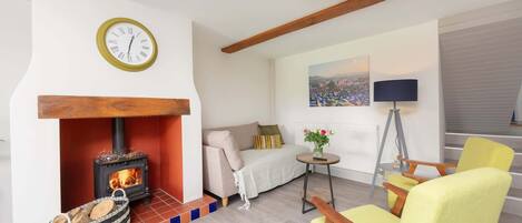 TV, fireplace, offices