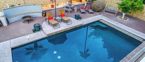A heated pool