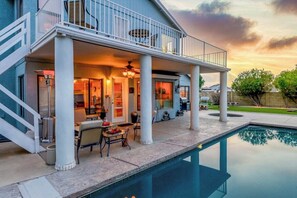 A heated pool
