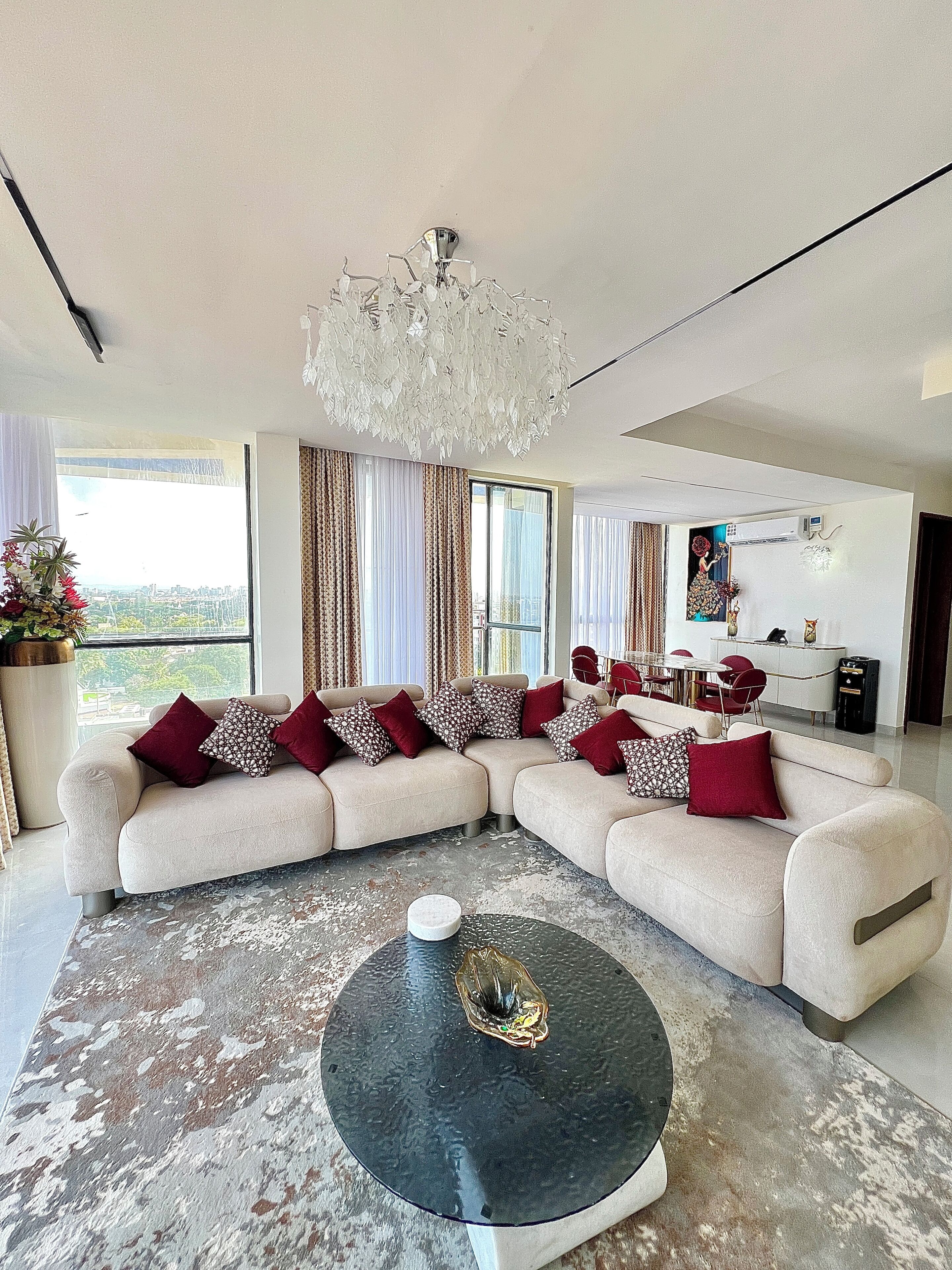 Executive Suite, 2 Bedrooms, Garden View | Living area | Smart TV
